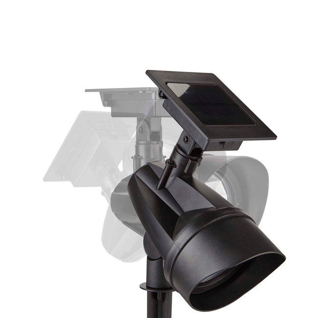 technology-Solar Powered LED Spot Light / Adjustable Path Light With Auto On/Off - Black