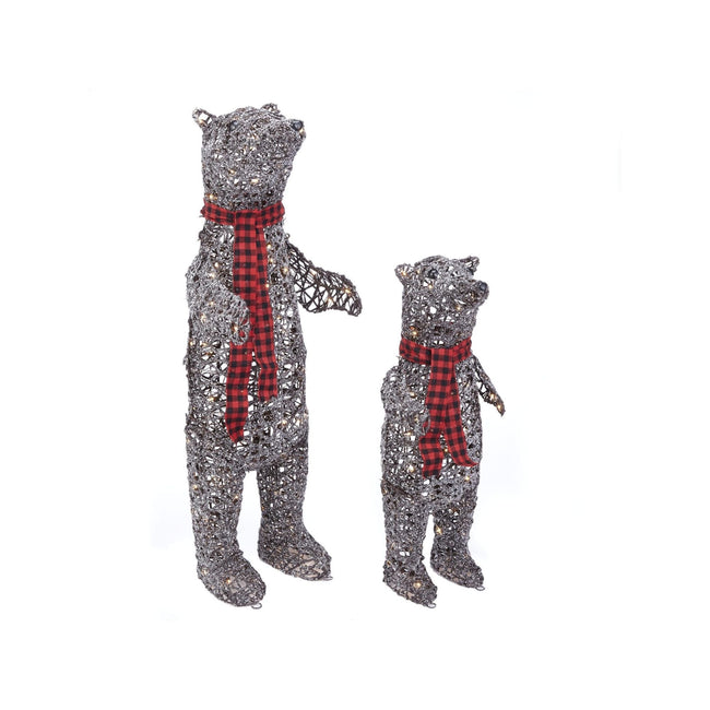 technology-Mom & Baby Bear Pre-Lit LED Christmas Lawn Décor - 2 Piece Set