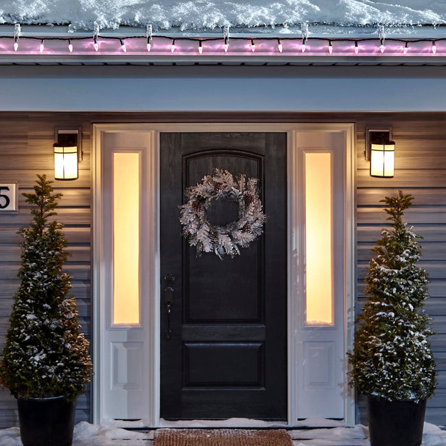 technology-C6 LED Christmas String Lights - 70-Count - Pink