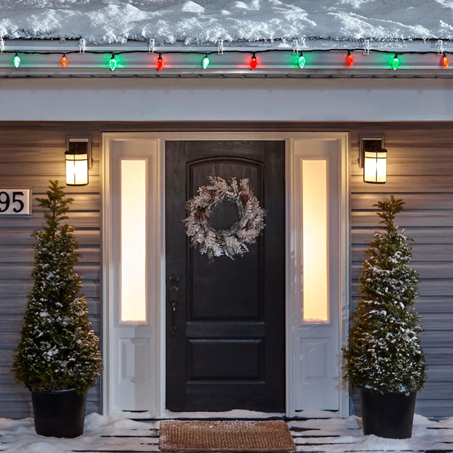 technology-C9 LED Christmas String Light - 25-Count - Red & Green