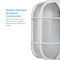 Close up image of the lantern to see the weather resistant aluminum construction