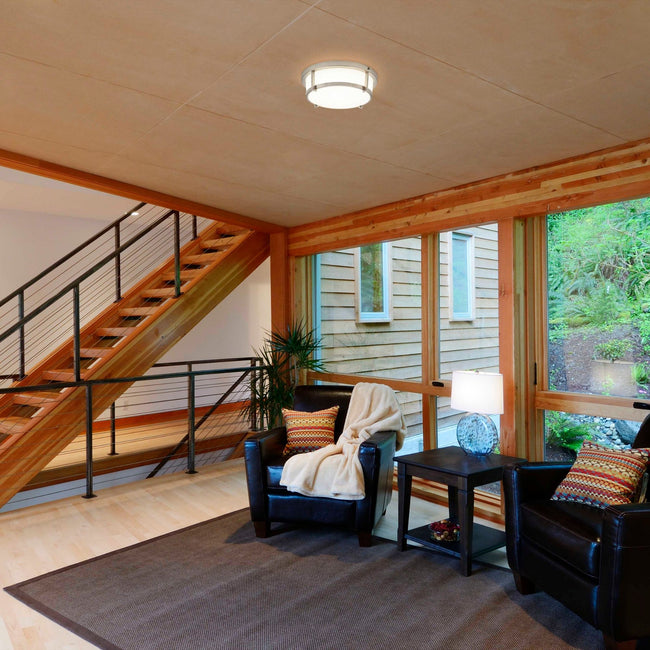 technology-LED Flush Mount Ceiling Light Cage Design And Dimmable - 13