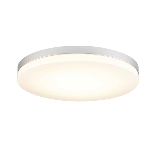 LED Flush Mount Ceiling Light Ultra-Thin Design And Dimmable - 13" Width - Brushed Nickel