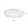 LED Flush Mount Ceiling Light Ultra-Thin Design And Dimmable - 13" Width - Brushed Nickel