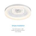 LED Flush Mount Ceiling Light Ultra-Thin Design And Dimmable - 13" Width - Brushed Nickel