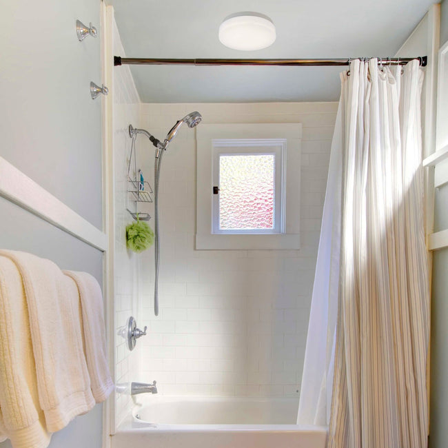 technology-LED Flush Mount Ceiling Light With Frosted White Shade - 7