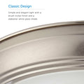 Flush Mount Ceiling Light With White Alabaster Shade - 12" Width - Brushed Nickel