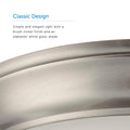 Flush Mount Ceiling Light With Frosted Glass Shade - 13" Width - Brushed Nickel