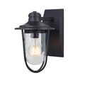 Wellesley Outdoor Wall Lantern / Sconce Down-Facing Waterproof Light - Black