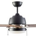 Ciara Ceiling Fan with Light - 3 Blades - Bleach Maple close up