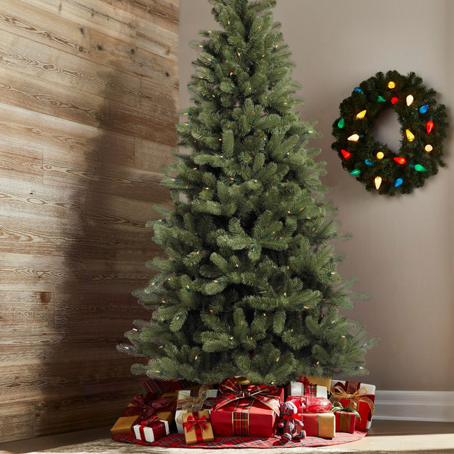 technology-Hudson Spruce 6.5-Ft Christmas Tree - 300 Warm White LED Lights
