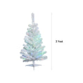 NOMA 3 Ft Pink Table Top Tree with Warm White Lights With Measurement Line on Right indicating 3 Feet. White Background