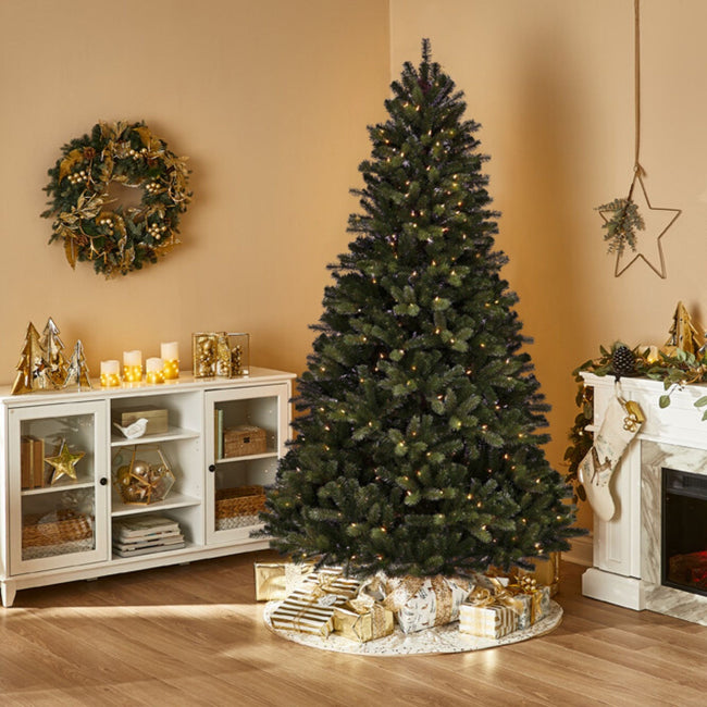technology-Kawartha Pine 6.5-Ft Christmas Tree - 200 Warm White LED Lights