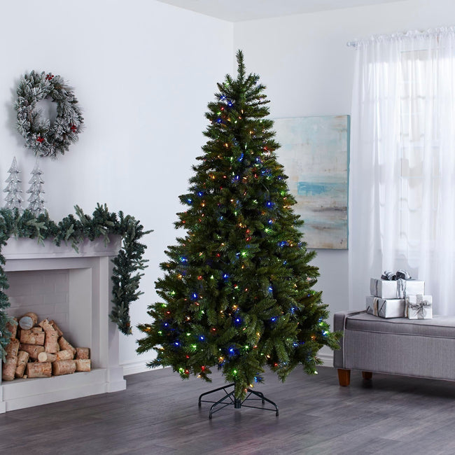 technology-Henry Fir 7-Ft Christmas Tree - 400 Color Changing LED Lights