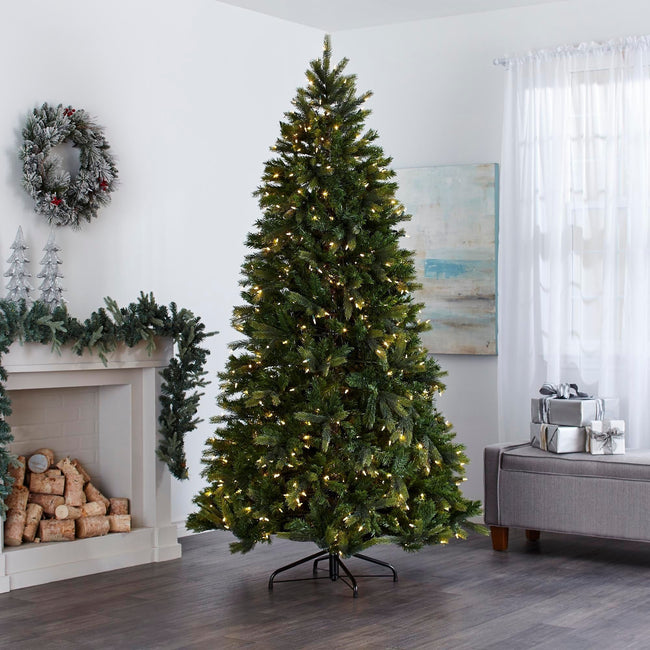 technology-Colorado Pine 7.5-Ft Christmas Tree - 500 Color Changing LED Lights