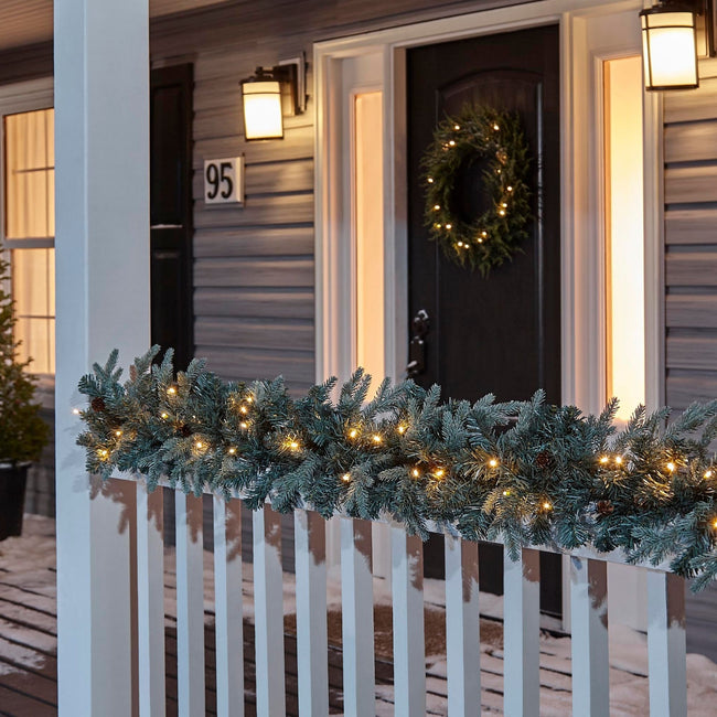 technology-Mini Pinecone 9-Ft Pre-Lit Christmas Garland