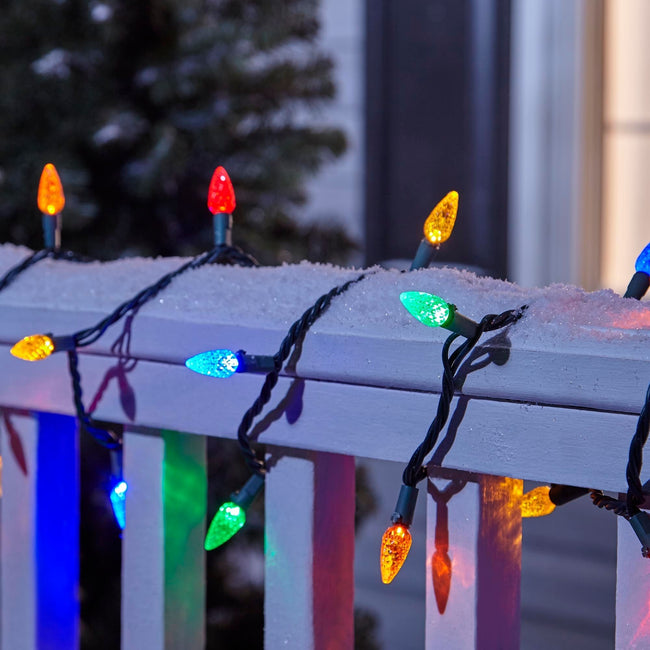 technology-C6 LED Christmas String Lights - 70-Count - Multicolor