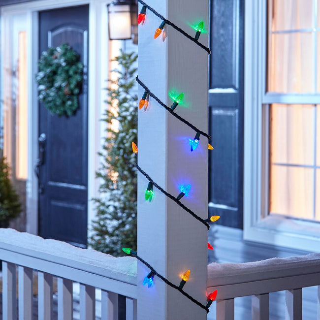 technology-C6 LED Christmas String Lights - 70-Count - Multicolor