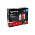NOMA C6 Red & Pure White String Lights Packaging Box on a White Background