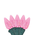 NOMA C6 Pink Bulbs Fanned Out Quick Clips on White Background