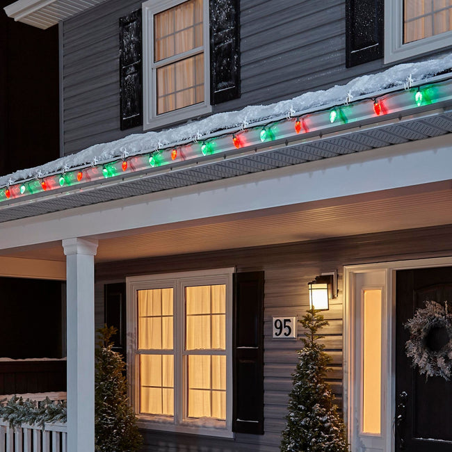technology-C9 LED Christmas String Light - 25-Count - Red & Green