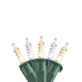 NOMA Warm & Pure White Mini LED String Light Bulbs Fanned Out on White Background