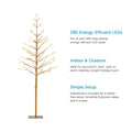 One Golden Tree on Left Side of Image. 3 Feature Call Outs on Right Side of Image. White Background.