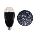 NOMA LED Kaleidoscope Projector Light For Holiday - White with example of projection on right