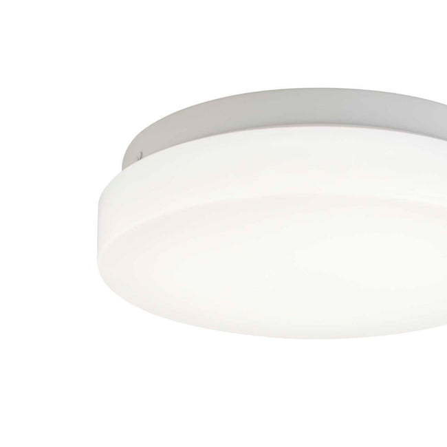 technology-LED Flush Mount Ceiling Light With Frosted White Shade - 7