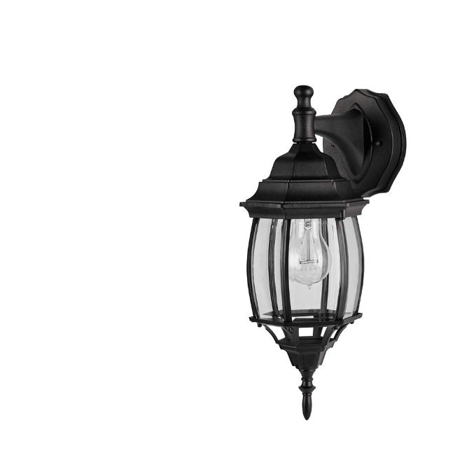 technology-Nobela Outdoor Wall Lantern / Sconce Waterproof Down-Facing Light - Black
