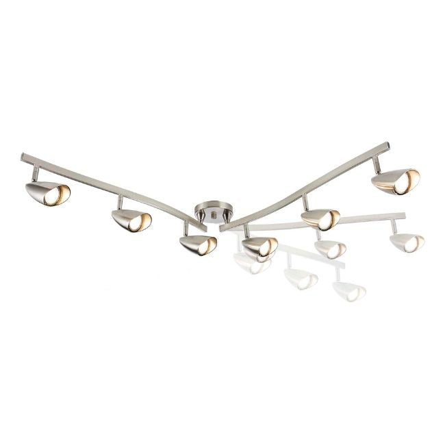 technology-Osgoode Track Lighting Kit Adjustable / Foldable Ceiling Fixture - 6-Light - Chrome