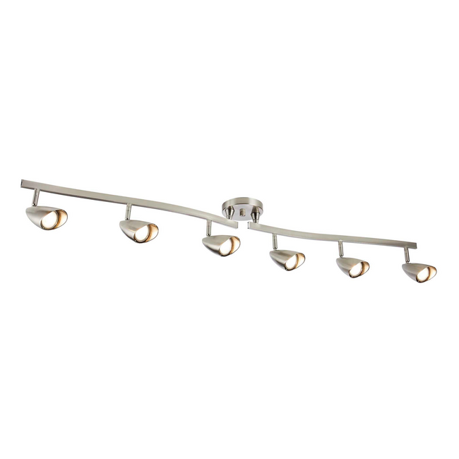 Osgoode Track Lighting Kit Adjustable / Foldable Ceiling Fixture - 6-Light - Chrome 