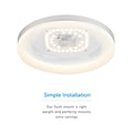 LED Flush Mount Ceiling Light Ultra-Thin Design And Dimmable - 13" Width - Brushed Nickel