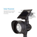 Solar LED Path light showing its adjustable solar panel with multiple positions