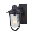 Wellesley Outdoor Wall Lantern / Sconce Down-Facing Waterproof Light - Black 