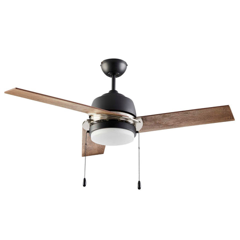 Ciara Ceiling Fan with Light - 3 Blades - Bleach Maple on white background