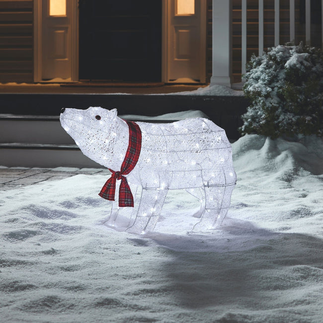 technology-Polar Bear Pre-Lit LED Christmas Lawn Décor