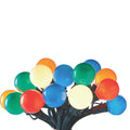 NOMA G40 Incandescent Ceramic Globe Heritage String Lights, Multi-Color. Bulbs in a Bouquet on White Background