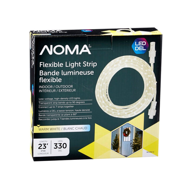 NOMA 23 Ft Flexible LED Rope Light - Warm White, Packaging Box