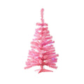 NOMA 3 Ft Pink Table Top Tree with Lights on White Background