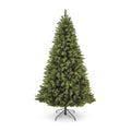 NOMA 7 Ft Henry Fir Christmas Tree with Warm White Lights. White Background.