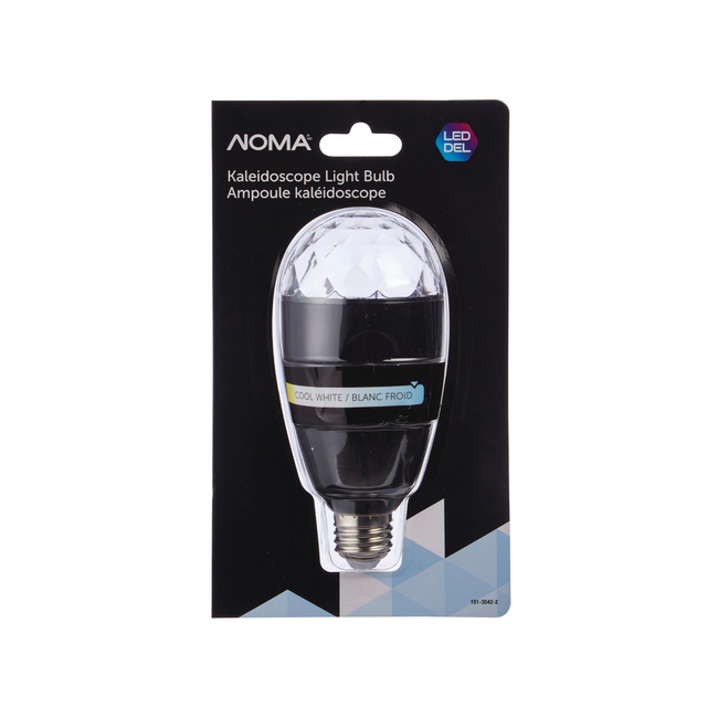 NOMA LED Kaleidoscope Projector Light For Holiday - White in packaging